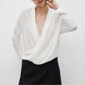 Babaton Silk Cream Blouse